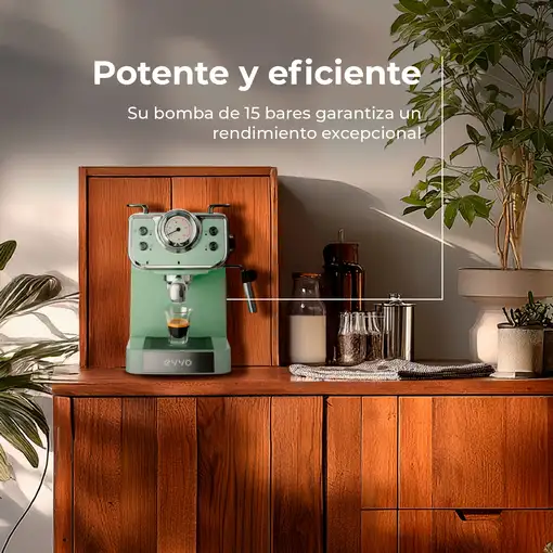 Cafetera Espresso EVVO Intensa Retro Verde