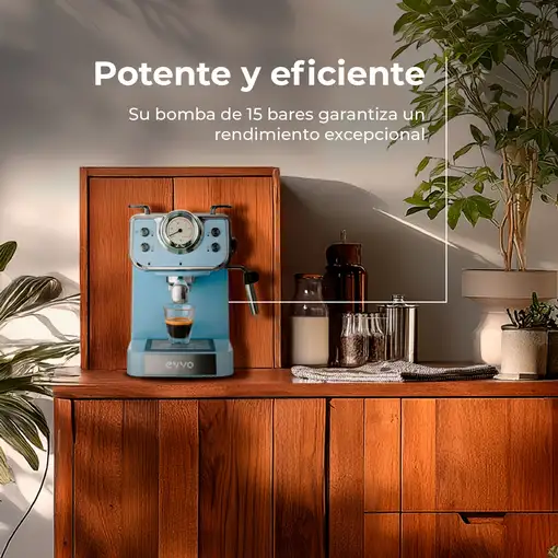Cafetera Espresso EVVO Intensa Retro Blue