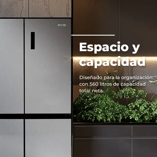 Frigorífico 4 puertas EVVO F100X