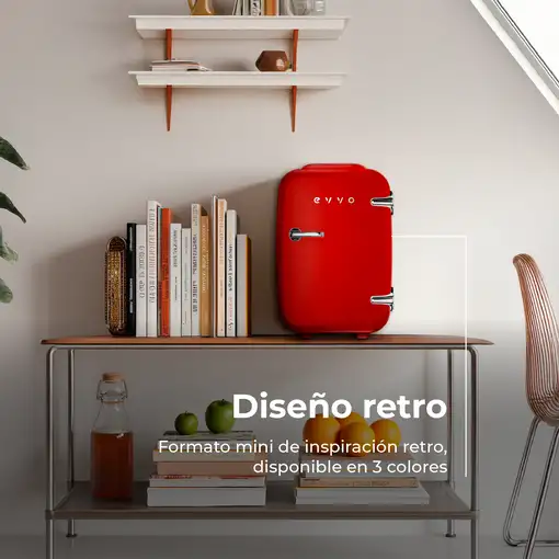 Nevera mini F4R Retro Rojo