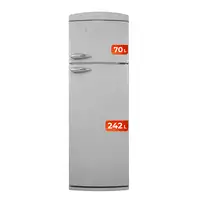 Frigorífico 2 puertas gris, 312 L, 179.5x60 cm, F50GR Retro EVVO