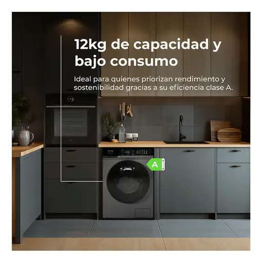 Lavadora inox 12 kg, 1350 Rpm, Supernova U12X EVVO