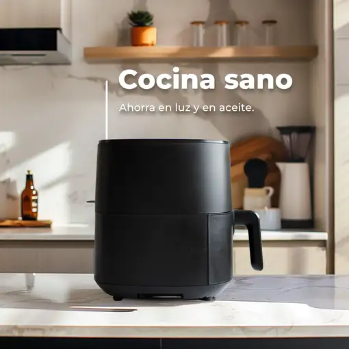 Freidora sin aceite EVVO Tasty Fryer 6L Negro