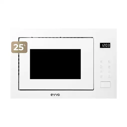 Microondas integrable EVVO Mi45 Glass Wh Microondas integrable EVVO Mi45 Glass Wh