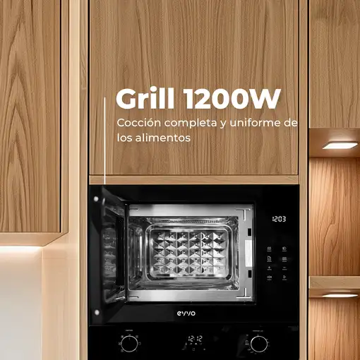 Microondas integrable EVVO Mi45 Glass Wh