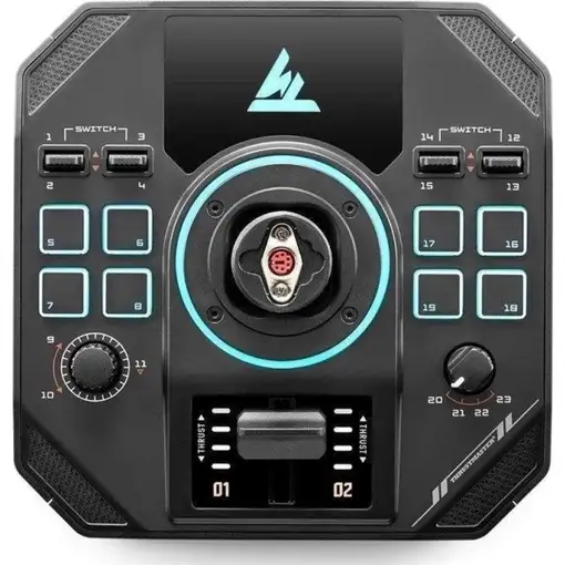 Thrustmaster Sol-R 4 HOTAS Negro USB Joystick/Palanca de control lateral + cuadran