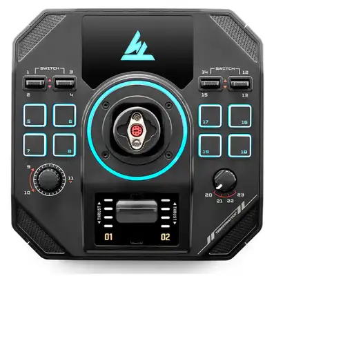 Thrustmaster Sol-R 4 HOTAS Negro USB Joystick/Palanca de control lateral + cuadran