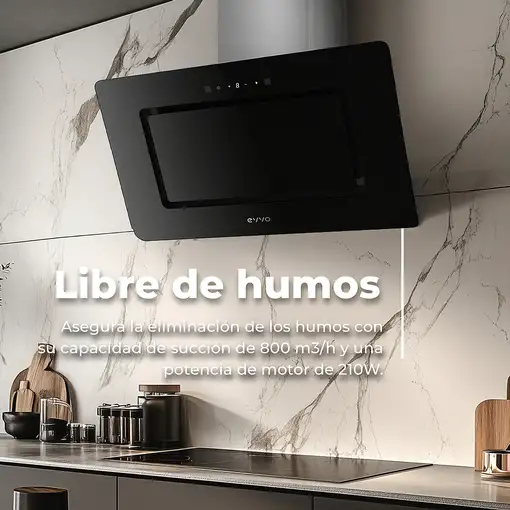EVVO CE48 De pared Blanco 800 m³/h
