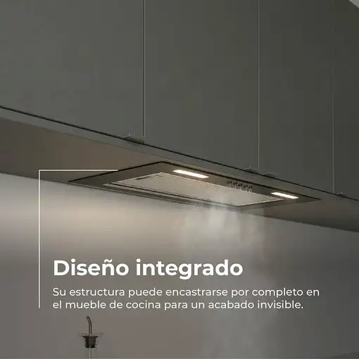 EVVO CEi50 Encastrada Negro 620 m³/h
