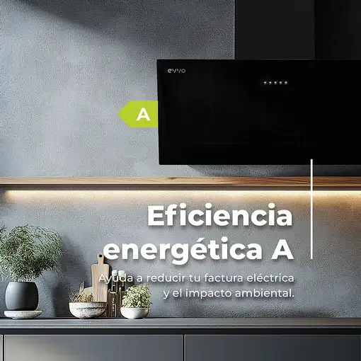 EVVO CE45 De pared Negro 350 m³/h
