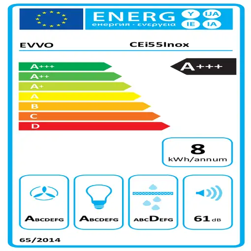 EVVO CEi55 Encastrada Acero inoxidable 875 m³/h