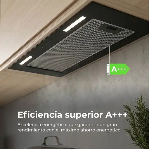 EVVO CEi50 Encastrada Negro 875 m³/h