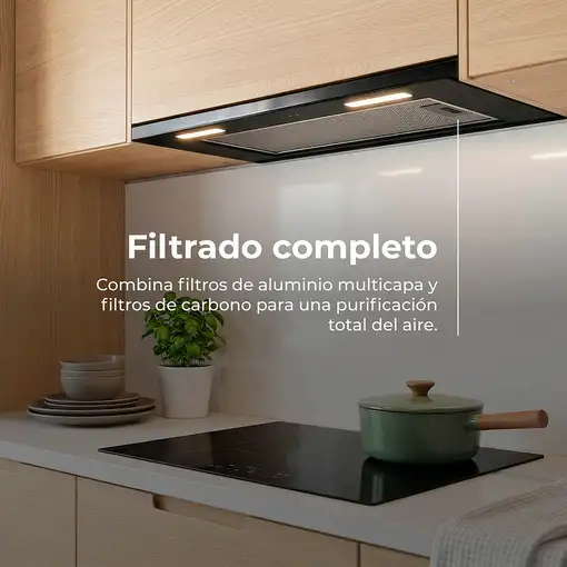 EVVO CEi50 Encastrada Negro 875 m³/h