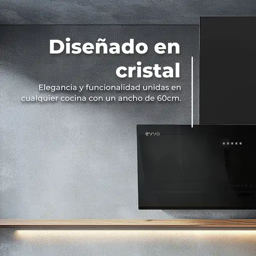 EVVO CE40 De pared Negro 350 m³/h