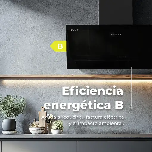 EVVO CE40 De pared Negro 350 m³/h