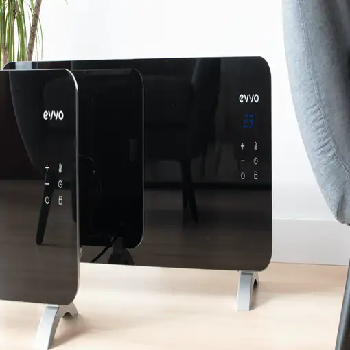 Convector EVVO C2000 Cristal Negro