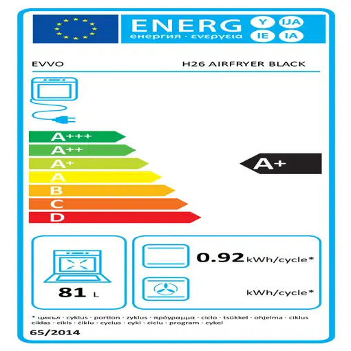 Horno Negro 8435743901543 EVVO