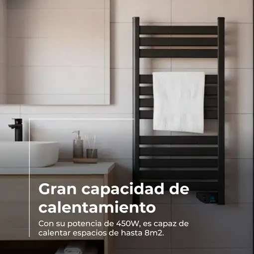 Toallero Eléctrico EVVO C500 Negro