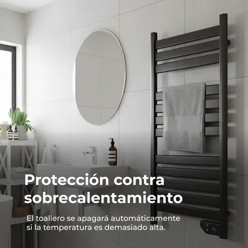 Toallero Eléctrico EVVO C500 Negro
