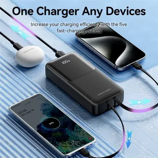 Vention FHPB0 batería externa 20000 mAh Negro