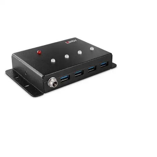 Lindy 43374 hub de interfaz USB 3.2 Gen 1 (3.1 Gen 1) Type-B 5000 Mbit/s Negro Lindy 43374 hub de interfaz USB 3.2 Gen 1 (3.1 Gen 1) Type-B 5000 Mbit/s Negro