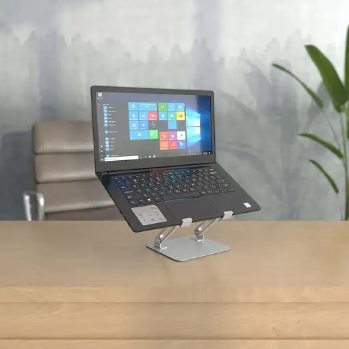 AISENS Soporte de Sobremesa 7-13 Ajustable Para Portatil / Tablet, Plata