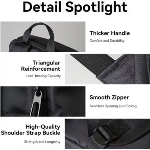 Vention KROB0 maletines para portátil Mochila Negro