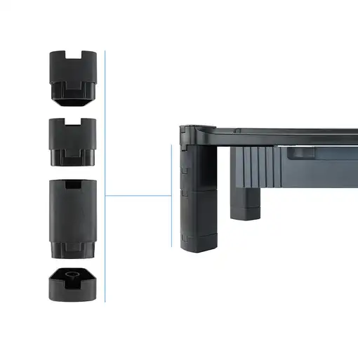 TooQ MMPSSD01 soporte para monitor Escritorio Negro