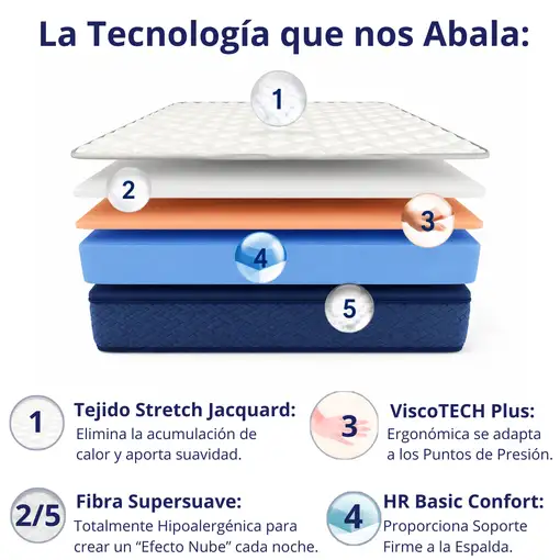 Colchón 160x200 ANATÓMICO PREMIUM Visco | Alto 20cm
