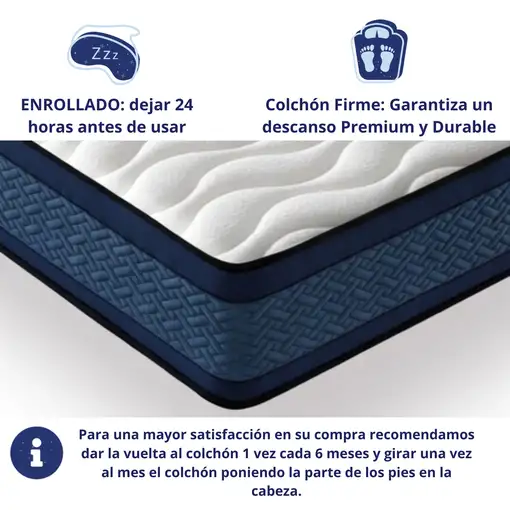 Colchón 90x200 ANATÓMICO PREMIUM Visco | Alto 20cm