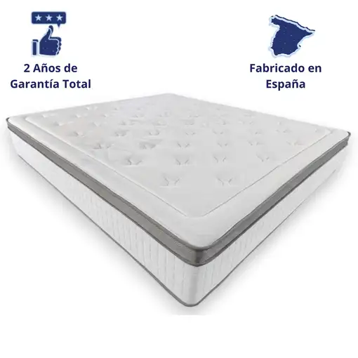 Colchón 90x190 Muelles Ensacados | Alto 25cm | Firmeza Alta