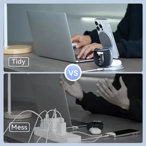 Vention FGEI0 cargador de dispositivo móvil Plata Interior