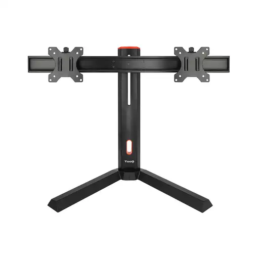 TooQ DB1402TN-B soporte para monitor 68,6 cm (27'') Escritorio Negro, Rojo