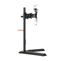 TooQ DB1402TN-B soporte para monitor 68,6 cm (27'') Escritorio Negro, Rojo