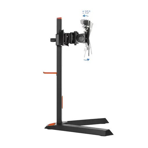 TooQ DB1402TN-B soporte para monitor 68,6 cm (27'') Escritorio Negro, Rojo