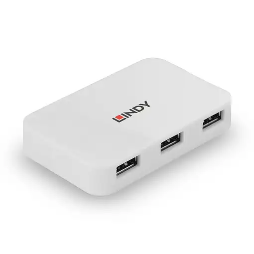 Lindy 43143 hub de interfaz USB 3.2 Gen 1 (3.1 Gen 1) Type-A 5000 Mbit/s Blanco Lindy 43143 hub de interfaz USB 3.2 Gen 1 (3.1 Gen 1) Type-A 5000 Mbit/s Blanco