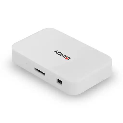 Lindy 43143 hub de interfaz USB 3.2 Gen 1 (3.1 Gen 1) Type-A 5000 Mbit/s Blanco