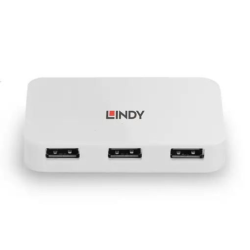 Lindy 43143 hub de interfaz USB 3.2 Gen 1 (3.1 Gen 1) Type-A 5000 Mbit/s Blanco