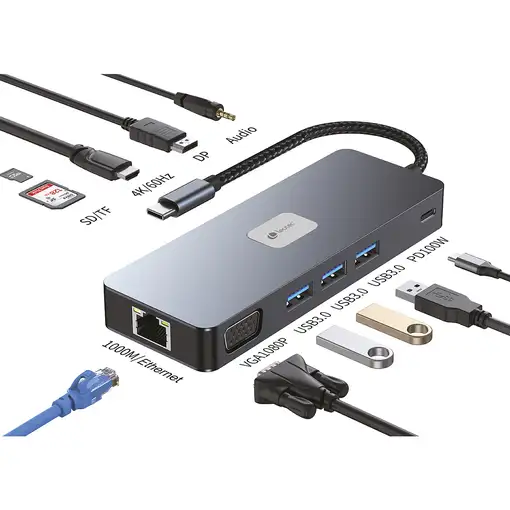 Leotec Docking Station 11 en 1 Plus