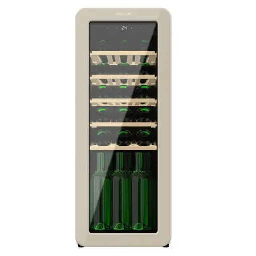 Cecotec Bolero GrandSommelier Origin 24 Hit Beige Nevera de vino Independiente