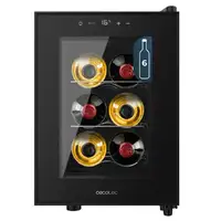 Cecotec Bolero GrandSommelier 600 CoolCrystal Nevera de vino Integrado Negro 6 bot Cecotec Bolero GrandSommelier 600 CoolCrystal Nevera de vino Integrado Negro 6 bot