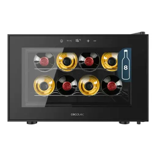 Cecotec Bolero GrandSommelier 800H CoolCrystal Nevera vino Integrado Negro 8 bot Cecotec Bolero GrandSommelier 800H CoolCrystal Nevera vino Integrado Negro 8 bot