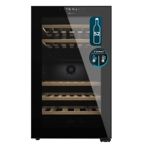 Cecotec Bolero GrandSommelier Duo 52000 Nevera de vino Integrado Negro 52 botellas Cecotec Bolero GrandSommelier Duo 52000 Nevera de vino Integrado Negro 52 botellas