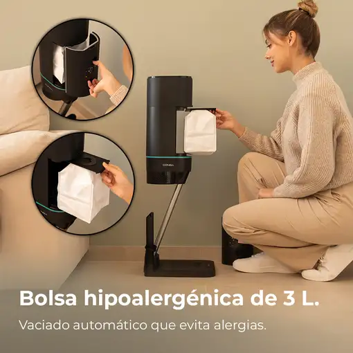 Cecotec Aspirador vertical BLDC Conga Rockstar 10000 Nebula Station