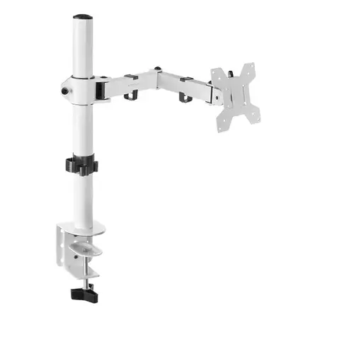 Mars Gaming MARM1 Blanco, Soporte de Monitor de Brazo para Pantallas Hasta 32”, Ar