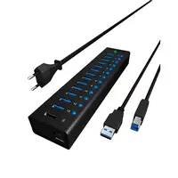 ICY BOX IB-AC6113 USB 3.2 Gen 1 (3.1 Gen 1) Type-B 5000 Mbit/s Negro ICY BOX IB-AC6113 USB 3.2 Gen 1 (3.1 Gen 1) Type-B 5000 Mbit/s Negro