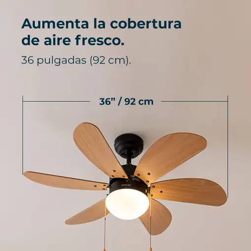 Ventiladores techo Negro CECOTEC