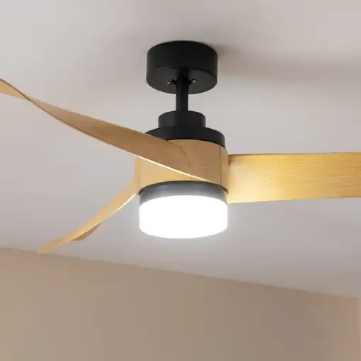 Cecotec Ventilador de techo con luz EnergySilence Aero 5285 WhiteWood Cecotec
