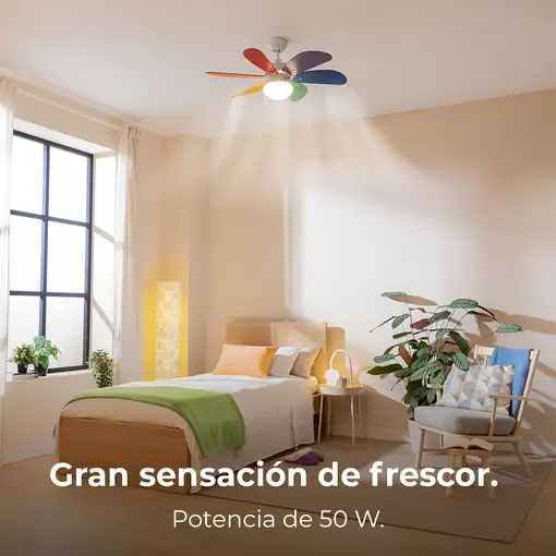Ventiladores techo Multicolor CECOTEC
