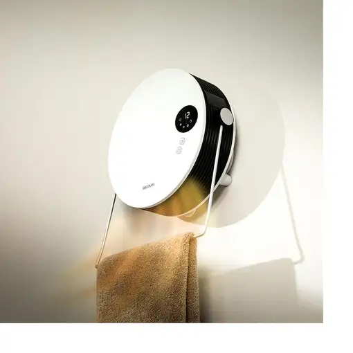 Cecotec ReadyWarm 2000 Round Interior Blanco, Negro 2000 W Ventilador eléctrico
